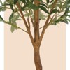 Faux Olive Tree Artificial Indoor, 5ft Tall Fake Olive Tree with Moss - 3 of 4