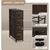 Sorbus 4 Drawers Narrow Dresser - with Steel Frame, Wood Top & Easy Pull Fabric Bins for Small Spaces, Closets, Bedroom, Bathroom & Laundry - 4 of 4