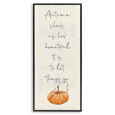 Stupell Industries Autumn Beauty Inspirational Phrase, 10" x 24"