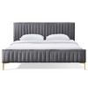 Omax Decor,Julia Upholstered Contemporary Fabric King Platform Bed - 2 of 4