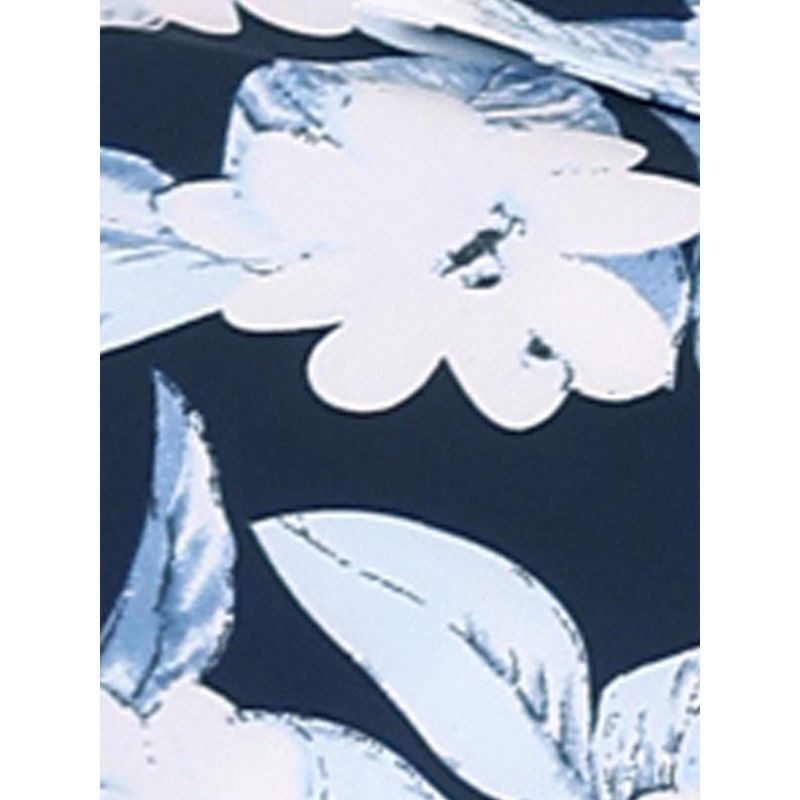 Allegra K Women's Hawaiian Floral Leaves Printed Short Sleeve Button Down Vintage Shirt, 6 of 7