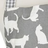 Design Imports Gray Cat Print Chef Apron - 3 of 4