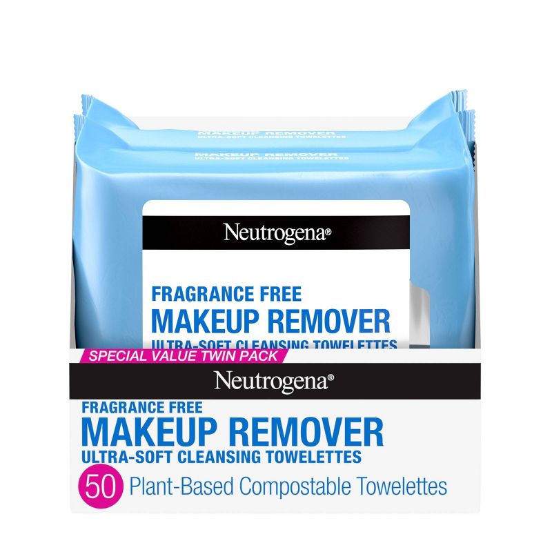  Neutrogena Makeup Remover Wipes - Fragrance Free, 1 of 15