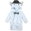 Hudson Baby Infant Boys Plush Bathrobe and Toy Set, Bowtie Elephant, One Size - 4 of 4