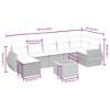 vidaXL Garden Sofa Set Beige, Cream White - 4 of 4