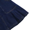 Jean Skirt for Girls Toddler Mini Flared Pleated Toddler Short Jean Skirts with Pocket 3-12T - 3 of 4