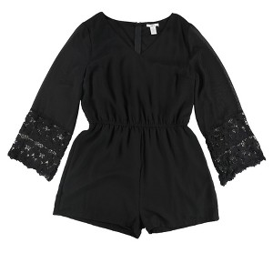bar III Womens Bell Sleeve Romper Jumpsuit - 1 of 2