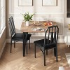 Small Dining Table for 2 with Ultra Comfortable PU Cushion, Small Table and Chairs Set of 2 Chairs for Home Kitchen, Apartment - 2 of 4