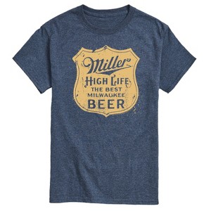 Men's - Miller High Life - The Best Wilwaukee Beer Vintage Crest Logo Short Sleeve Graphic T-Shirt - 1 of 4