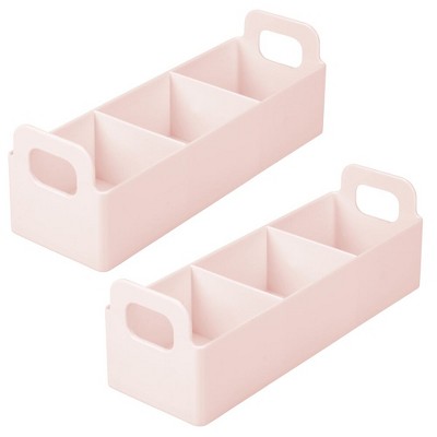 Mdesign Stackable Plastic Tea Bag Organizer Kitchen Storage Box, 2 Pack :  Target