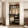 Besiost 36-In Closet Organizer with Wood Drawers, Freestanding Closet System with Hanging Rods - 3 of 4