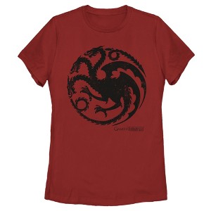 Women's Game of Thrones Targaryen Dragon Symbol T-Shirt - 1 of 3