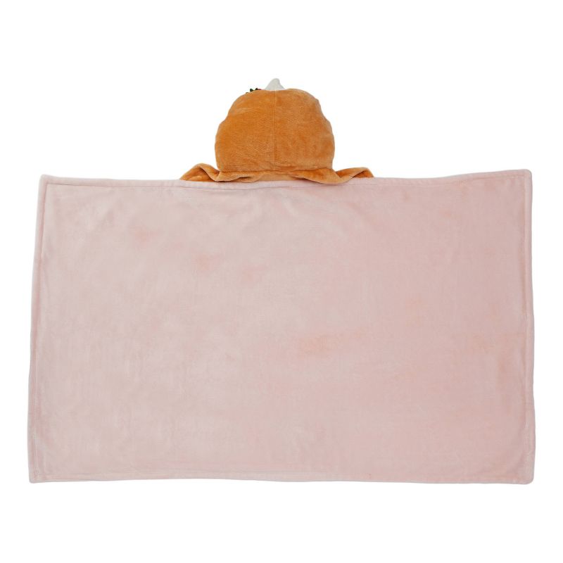 Squishmallows Kids&#39; Hooded Blanket Sawtelle the Strawberry Pancakes, 3 of 6