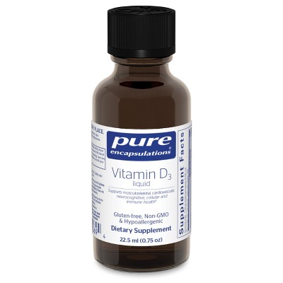 Pure Encapsulations Vitamin D3 Liquid - Supplement to Support Bone, Breast, Cardiovascular, Colon, and Immune Health* - 0.75 fl. oz.