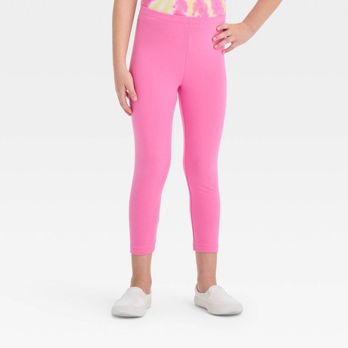 Girls' Capri Leggings - Cat & Jack™ Pink S : Target