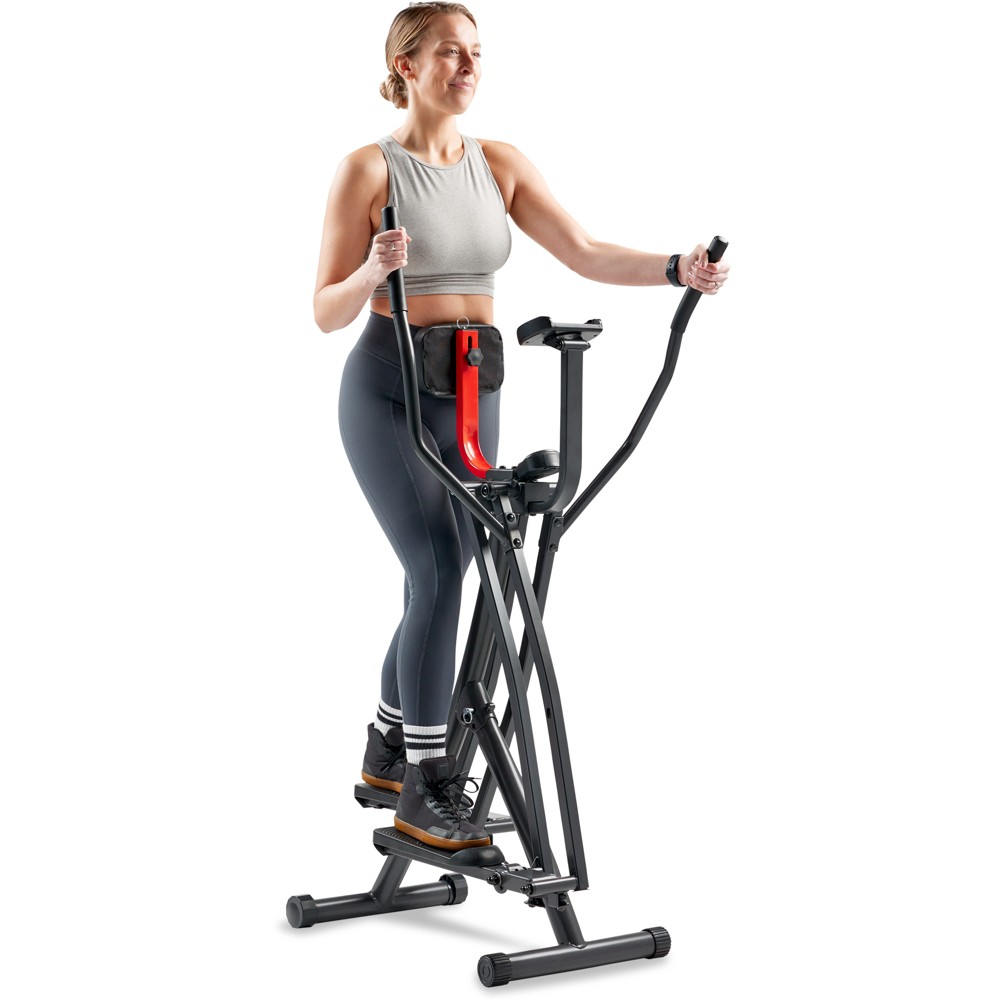 Photos - Cross Trainer Sunny Health & Fitness Air Walk  Elliptical Glider with Bluetooth 