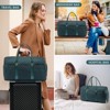 Travel Duffle Bag,Carry on Overnight Bag with Shoe Compartment,Weekender Bags for Women with Toiletry Bag - 3 of 4