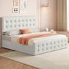 Whizmax Bed Frame with 4 Storage Drawers and Headboard, Faux Leather Upholstered Platform Bed Frame with Wooden Slats Support,  No Box Spring Needed - image 4 of 4