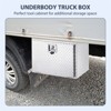 24 Inch Aluminum Underbody Truck Box, Storage Organizer Chest For Pick Up, Rv Trailer, Durable Truck Side Tool Box With T-Handle Lock and Keys - 2 of 4