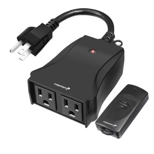 Fosmon WavePoint [ETL Listed] US Outlet Plug with Wireless Remote Control, Weatherproof Indoor/Outdoor Remote Control Outlet Adapter - 1 of 4
