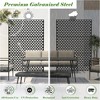 PAGED Metal Balcony Privacy Screens Outdoor and Panels with Free Standing, Freestanding Outdoor Privacy Screen, Privacy Fence Screen - 3 of 4