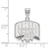 Black Bow Jewelry 10k White Gold Ohio Bobcats NCAA Medium Pendant - 2 of 3