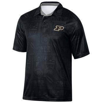 NCAA Purdue Boilermakers Men's Tropical Polo T-Shirt