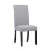 WestinTrends  Upholstered Linen Fabric Dining Chair (Set of 2) - 2 of 4