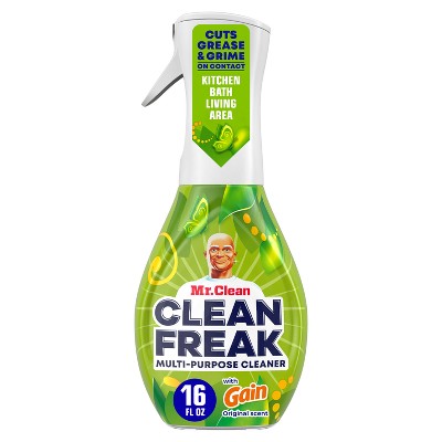 2-pack) Mr. Clean Freak Multi Surface Deep Clean Mist Spray 16oz Original  Gain