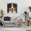 Stupell Industries Bernese Mountain Dog Portrait Canvas Wall Art - 2 of 3