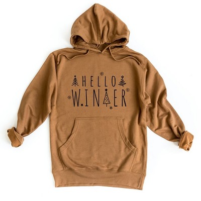 Simply Sage Market Women's Graphic Hoodie Hello Winter Trees