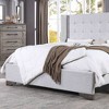 90" Eastern King Bed Artesia with Buttonless Tufting & Wood Frame - Acme Furniture - 4 of 4