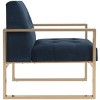 Vasco Accent Chair - FOX6290 - Navy - Safavieh Couture - 4 of 4