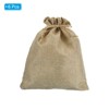 Unique Bargains Durable Large Capacity Coin Sacks Bag with Drawstring 6 Pcs - 3 of 4