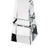HomeRoots 11" Clear Crystal Obelisk Statue - 4 of 4