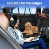 Dog Car Seat Cover with Hard Bottom,Back Seat Extender for Large Dogs, Mesh Window and Pockets,Fits Car SUV Truck–LAOTIES - 4 of 4