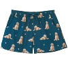 Collections Etc Dog Pajama Shorts with Pockets and Elasticized Waist - 3 of 4