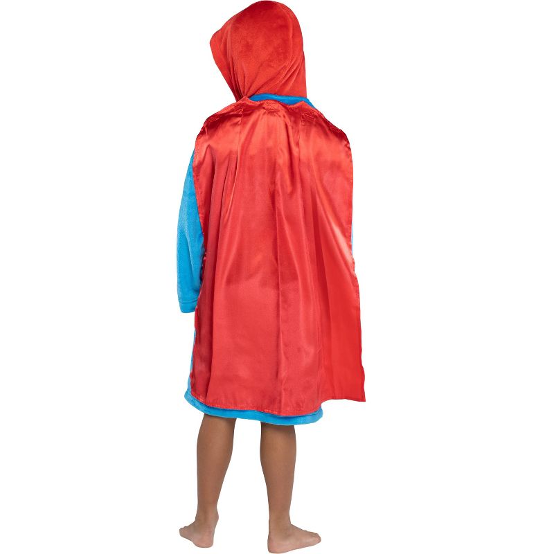 DC Comics Kids Superhero Plush Fleece Hooded Costume Robe, 3 of 5