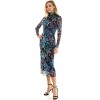 Harlow & Rose Womens Mock Neck Long Sleeve Midi Dress - 2 of 4