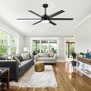 Airsurfer 65" Color-Changing LED Indoor/Covered Outdoor Ceiling Fan, 6 Plywood Blades, DC Motor, 6''/12'' Down Rods, Remote Included - 2 of 4