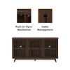 Plank+Beam Mid Century Modern Solid Wood Sideboard with 3 Doors, 59" TV Stand for Living Room - 3 of 4