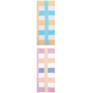 REGALWOVEN 2 Pack Cotton Soft Absorbent Striped Hand Towels for Bathroom 13" x 29" - 1 of 4