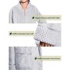 PAVILIA Womens Housecoat Zip Robe, Fleece Zipped Up Front Bathrobe, Plush Warm Long Zipper House Coat Lounger Pockets - 4 of 4