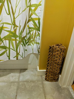 Hip-o Modern Living Teak Handmade Bathroom Floor Mat