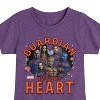 Girls' - Marvel - Guardian Of Your Heart Valentine Fitted Short Sleeve Graphic T-Shirt - 2 of 4