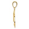 Black Bow Jewelry 14k Yellow Gold and White Rhodium Two Tone Police Badge Pendant - 2 of 4