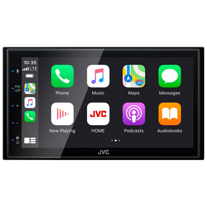 JVC KW-M56BT Digital Media Receiver 6.8" Touch Panel Compatible With Apple CarPlay & Android Auto with 2 Pairs R-S65.2 6.5" R-Series Coaxial Speakers, 5 of 9