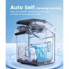 ZAFRO Nugget Ice Maker Countertop, Portable Ice Makers with Soft Chewable Ice, 34lbs/24H, One-Click Operation, Auto-Cleaning,  with Basket and Scoop - 2 of 4