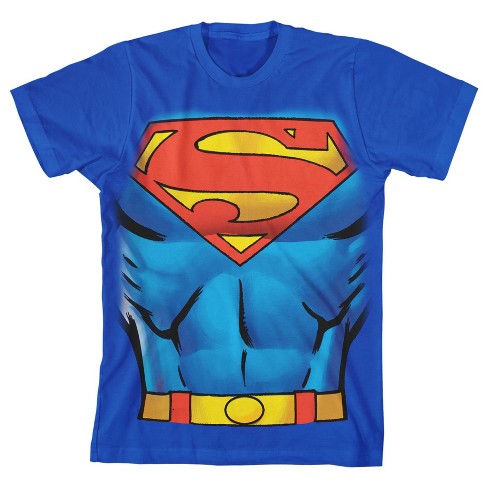 Blue superman cheap t shirt