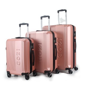 IZOD Zane Expandable ABS Hard shell Lightweight 360 Dual Spinning Wheels Combo Lock 28", 24", 20" 3 Piece Luggage Set - 1 of 4